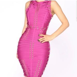 Bandage midi dress